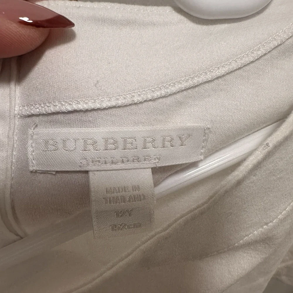 Burberry Girls Rhonda blue -purple check drop waist dress‎ 12Y